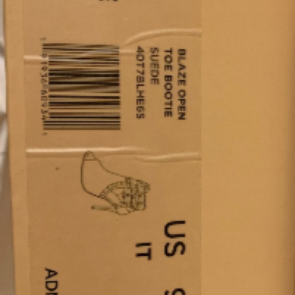 MICHAEL MICHAEL KORS Blaze Suede Open-Toe Bootie Size 9 M in Admiral Blue - Picture 7 of 8